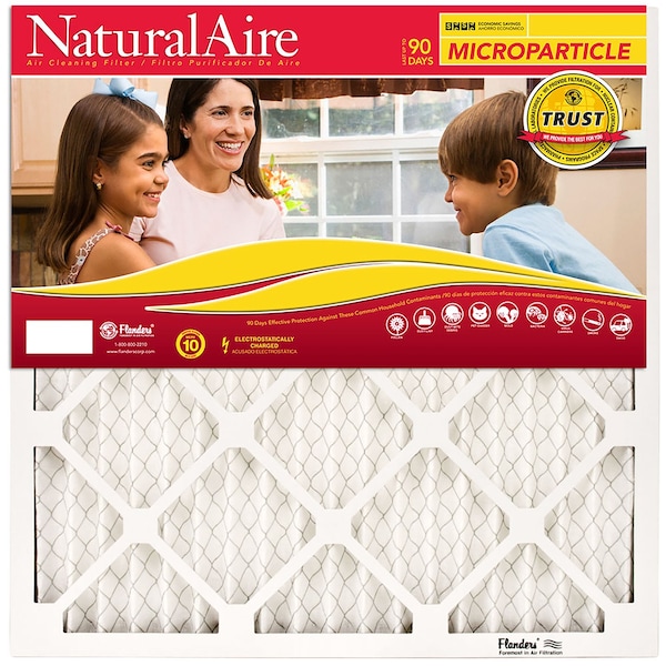 16x20x1 Pleated Air Filter, Synthetic, MERV 10